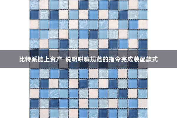 比特派链上资产  说明哄骗规范的指令完成装配款式